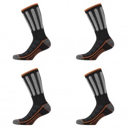 Lot de 4 Paires de Chaussettes hautes de travail Tool