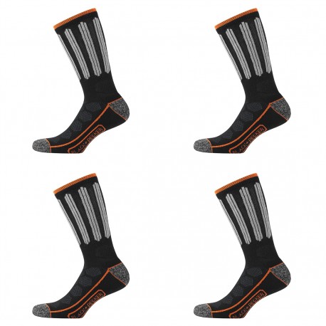 Lot de 4 Paires de Chaussettes hautes de travail Tool