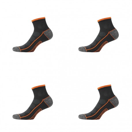 Lot de 4 Paires de Chaussettes Socquettes de travail Tool