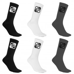  	 Lot de 6 Paires de Chaussettes Tennis homme assorties - FG/1/TENX6/BAS/A
