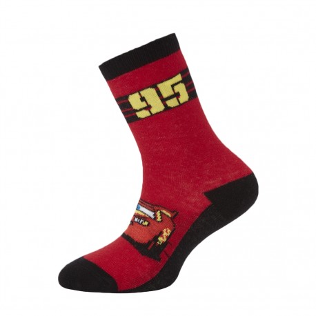 Paire de chaussettes fantaisies unies garçon Flash McQueen