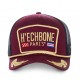 Casquette homme H'echbone Capt Bordeaux avec filet