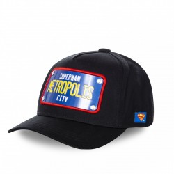 Casquette Capslab DC Comics Superman Métropolis noir