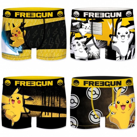 Lot de 4 Boxers homme Pokemon - FGPKM/1/BM/PK4/11