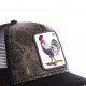 Casquette Baseball Goorin Bros Cock Cuir et Noir