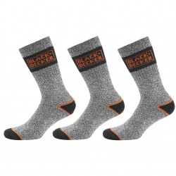 Lot de 3 Paires de Chaussettes hautes de travail TEK