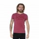 T-Shirt homme col rond regular fit effet usé imprimé devant