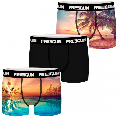 Lot de 3 boxers homme Tropic