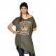 Robe Col V manches courtes
