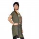 Robe Col V manches courtes