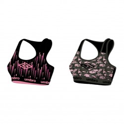 Lot de 2 brassières sport femme