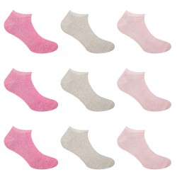 Lot de 9 Paires de Chaussettes Socquettes femme modèle 9100