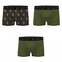 Boxer homme coton Bio Gots Palmier - CB/1/BCBX3/PAL