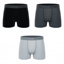 Lot de 3 Boxers homme en coton Bio uni Gots