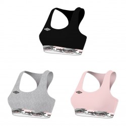 Lot de 3 Brassières coton femme Uni - UMB/2/BRACX3/A3
