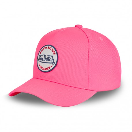 Casquette baseball avec patch rond brodé Colors