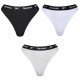Lot de 3 Tangas femme taille haute en coton Lotty