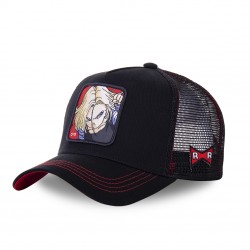 Casquette trucker Capslab Dragon Ball Z C-18 Noir