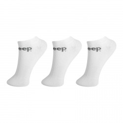 Lot de 3 paires de chaussettes sneakers homme Jeep blanc