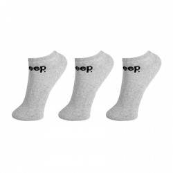 Lot de 3 paires de chaussettes sneakers homme Jeep Grises
