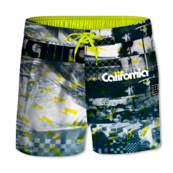 Boardshort court  homme ceinture demi élastiquée