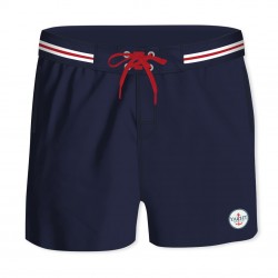 Boardshort homme  avec ceinture demi-élastiquée