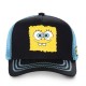 Casquette Capslab SpongeBob Bob L'Éponge Noir filet Bleu