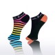 Chaussettes Femme Rayures et Orange