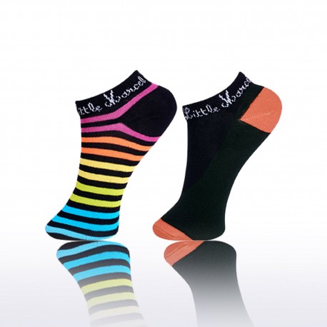 Chaussettes Femme Rayures et Orange