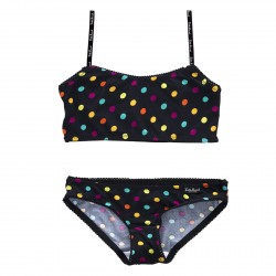 Maillot De Bain Girlz Pois sur Noir