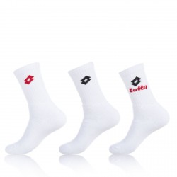 Lot de 3 paires de chaussettes Homme Tennis Lotto Blanches