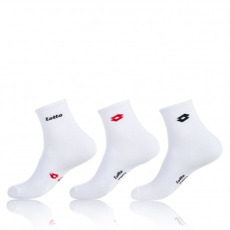 Lot De 3 Chaussettes Homme Lowcut Lotto Blanches