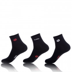 Lot de 3 paires chaussettes Homme Lowcut Lotto Noires