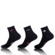 Lot de 3 paires de chaussettes Homme Lowcut Lotto Noires
