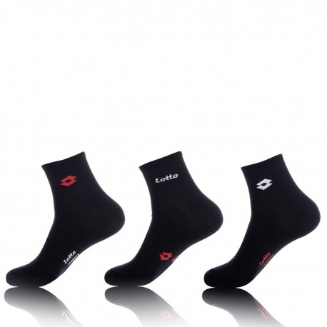 Lot de 3 paires de chaussettes Homme Lowcut Lotto Noires