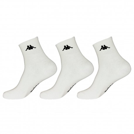 Lot de 3 paires de chaussettes Lowcut Homme Kappa Blanches