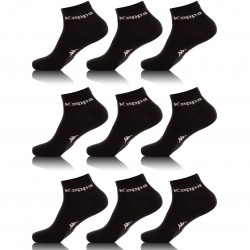 Lot de 9 Chaussettes tiges courtes Homme KAPPA Noires