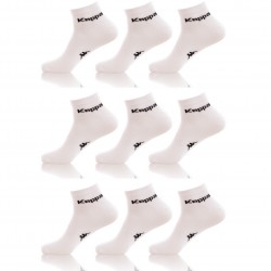 Lot de 9 Chaussettes tiges courtes Homme KAPPA Blanches
