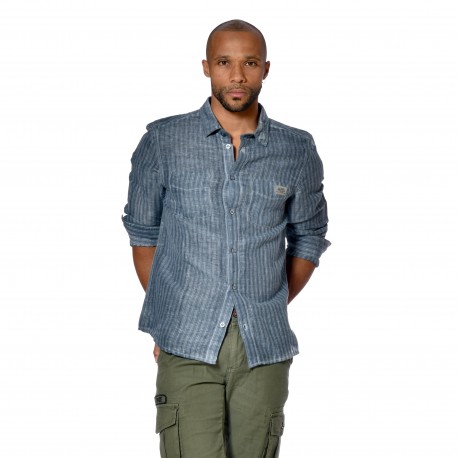 Chemise rayure verticale Tom homme