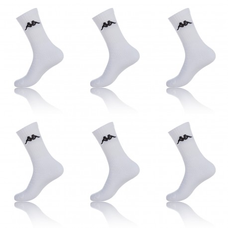Lot De 6 Paires De Tennis Kappa Blanc Taille 39/42