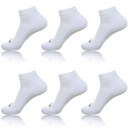 Lot De 6 Paires De Low Cuts Kappa Blanc Taille 35/38