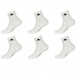 Lot De 6 Paires De Low Cuts Kappa Blanc Taille 39/42