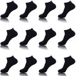 Lot De 12 Paires De Low Cuts Kappa Noir Taille 39/42