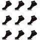 Lot De 9 Paires De Sneakers Kappa Noir Taille 39/42