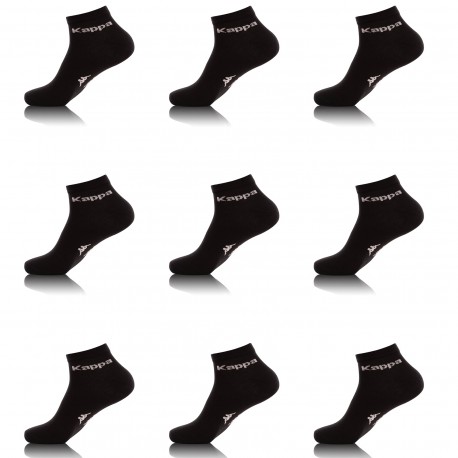 Lot De 9 Paires De Sneakers Kappa Noir Taille 39/42