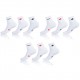 Lot De 9 Paires De Lowcut Lotto Blanc 43/46
