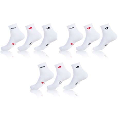 Lot De 9 Paires De Lowcut Lotto Blanc 43/46