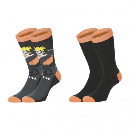 Lot de 2 paires de chaussettes Naruto Shippuden Homme