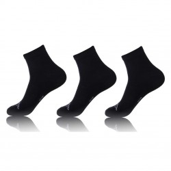 Lot de 3 paires de chausettes coton peigné Kappa Noir