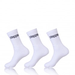 Lot de 3 paires de chaussettes coton homme Kappa Blanc